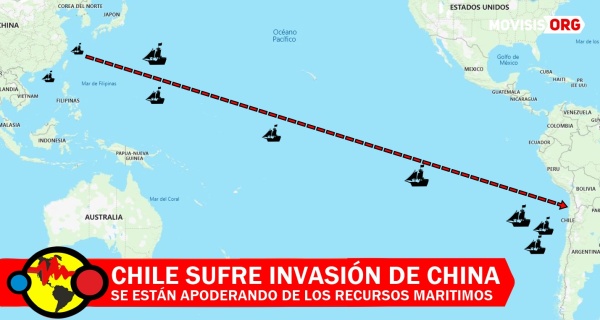 BARCOS CHILENOS CHINOS PEZCADOS INVASIÓN